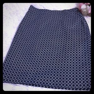 Pencil skirt blue and white Andrea Jovine size 4